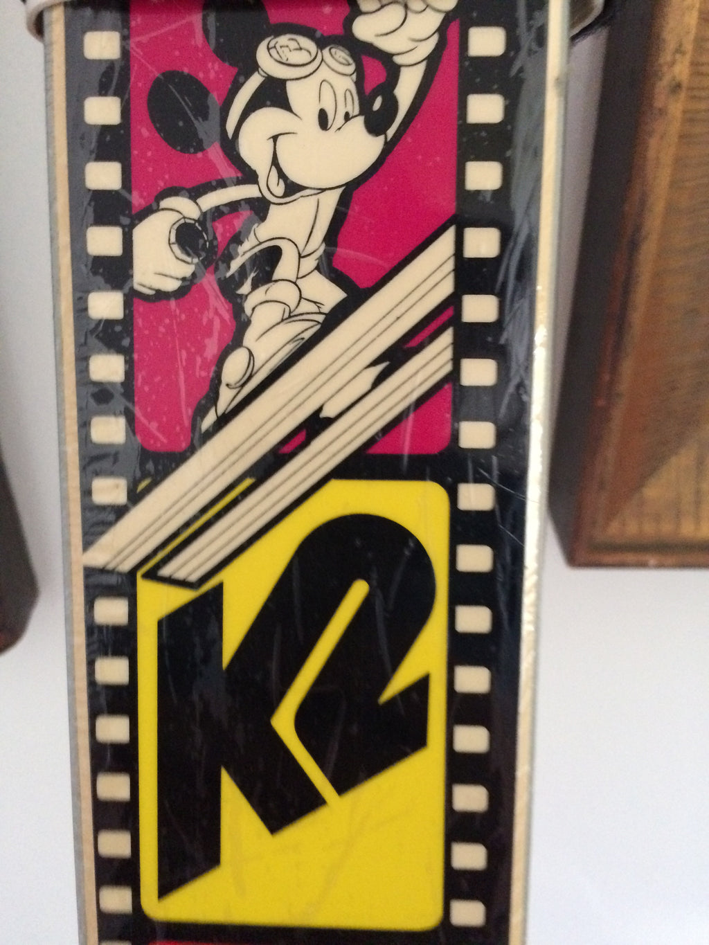 k2 anniversary mickey mouse skis K2 Senior Team Mickey Mouse Vintage Snow Skis 1987