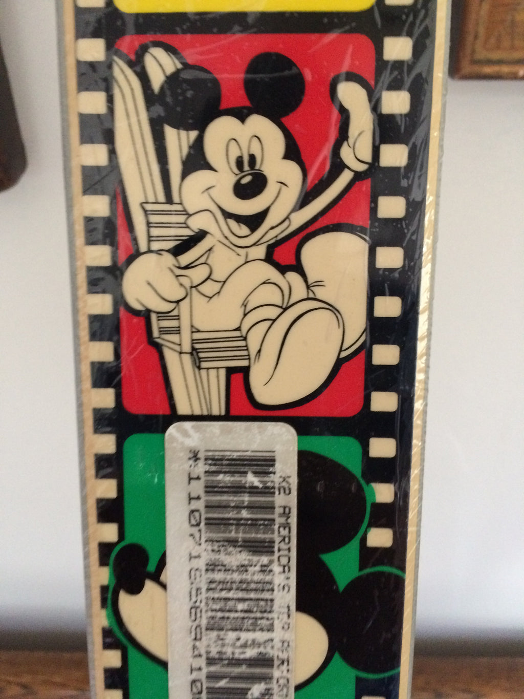 k2 anniversary mickey mouse skis K2 Senior Team Mickey Mouse Vintage Snow Skis 1987