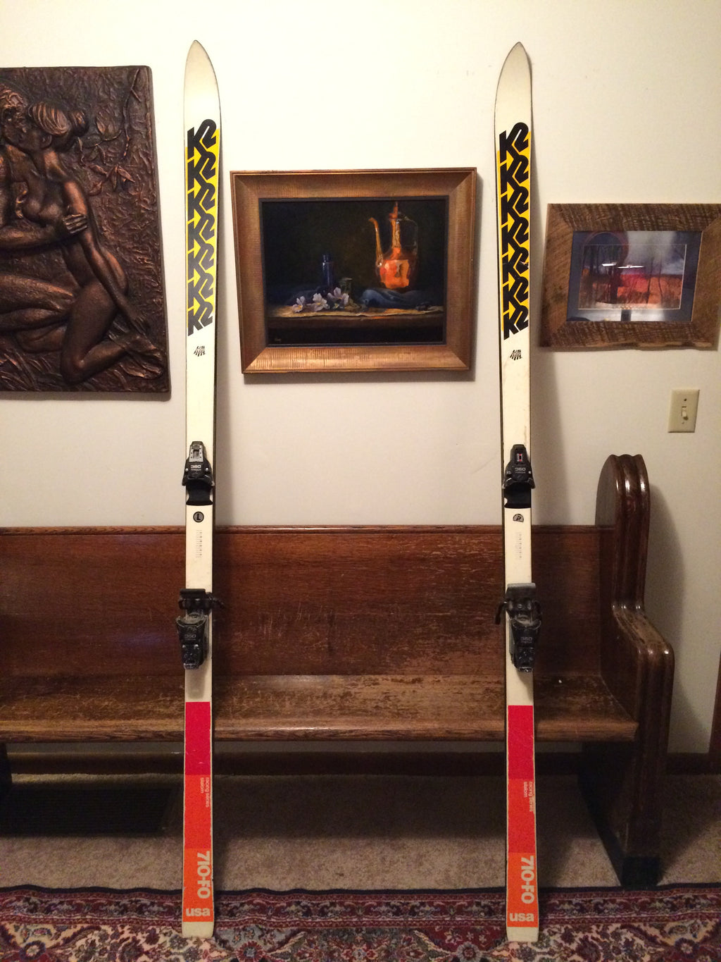 K2 710-FO Vintage Snow Ski 204cm with Tyrolia 360R Bindings