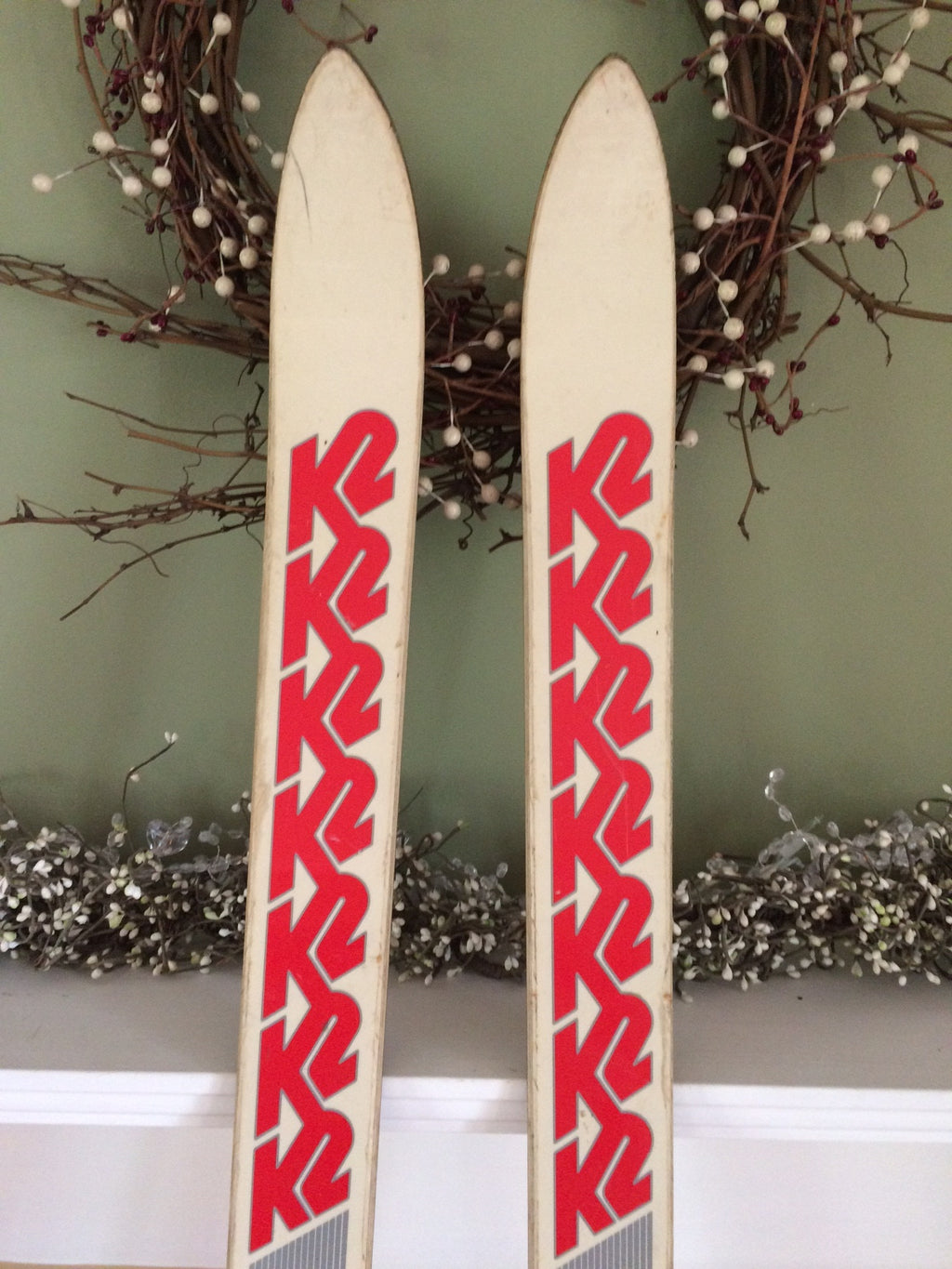 K2 5500 Vintage Snow Skis 185cm with Tyrolia 480 Bindings