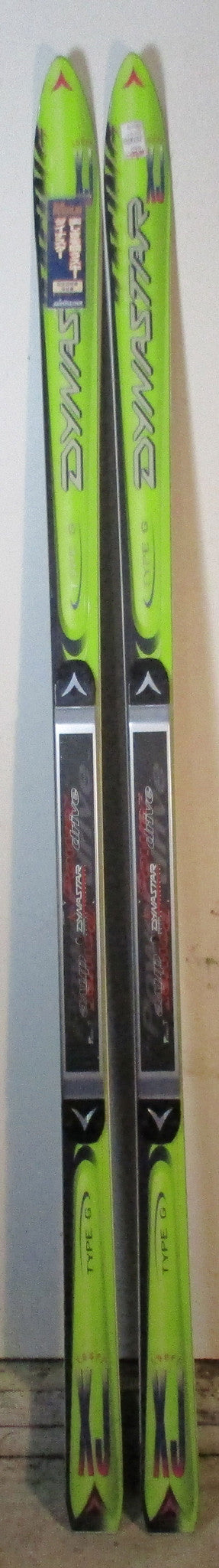 Dynastar Type G XJ Coupe 200 cm — full-length top sheet view with green and black graphics | LongSkisTruck