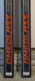 Used Dynastar Omeglass Competition 200cm Snow Ski with Salomon S-555 (Rare Orange) Bindings For Sale - LongSkisTruck